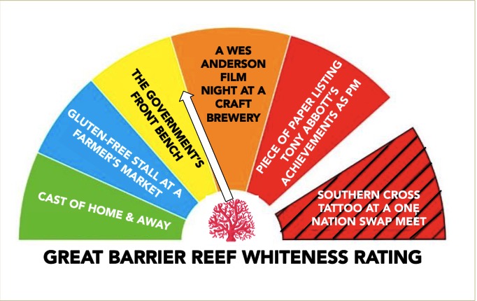 great barrier reef whiteness rating