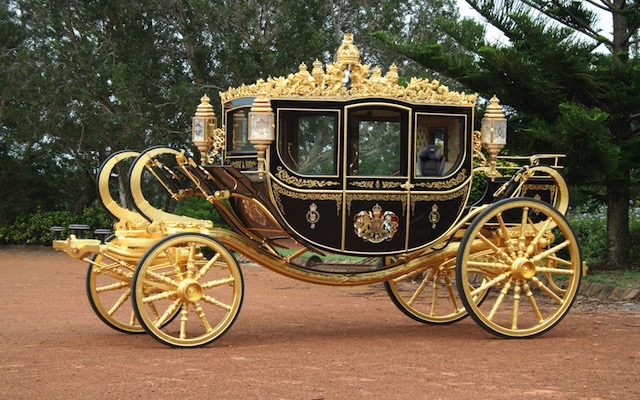 royal carriage with car seat